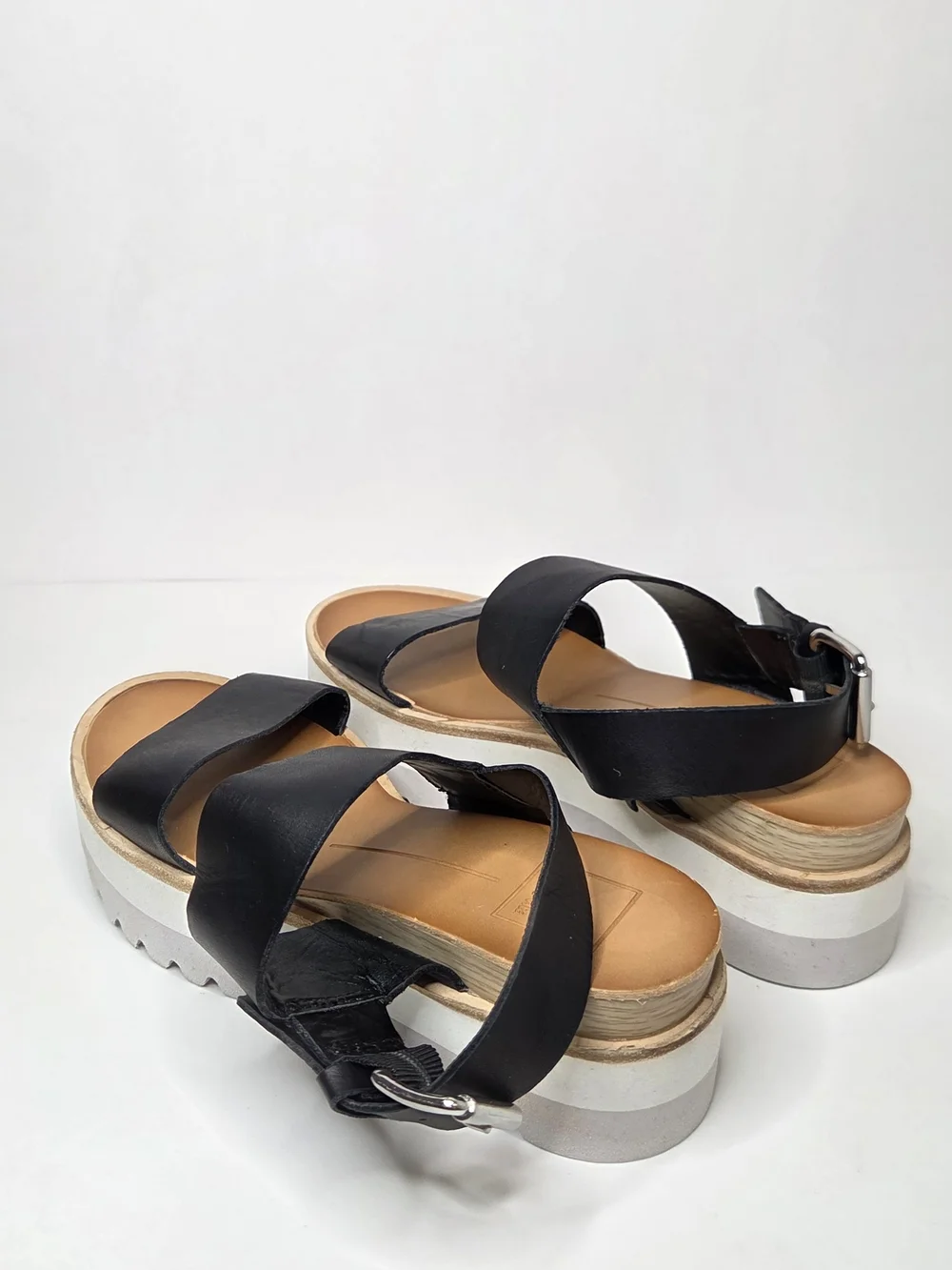Dolce Vita Size 6 Moxie Black/ Gray Platform Sandals